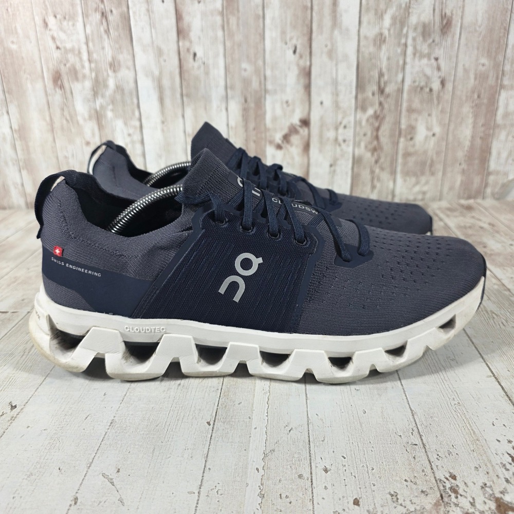 On Running Cloudswift Mens Navy Blue Gray Running Shoes 41.99585 Size 12